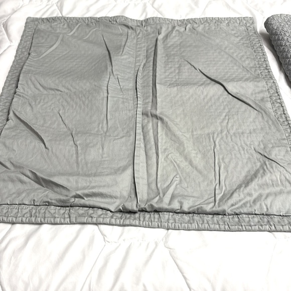 Restoration Hardware RH Euro Pillowcase 2 Shams  26 x26  Quilted Silk Blend - Picture 4 of 7